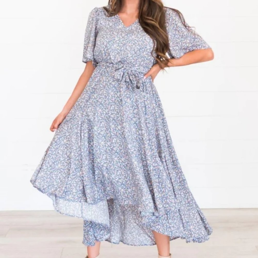 Blue Floral Dress